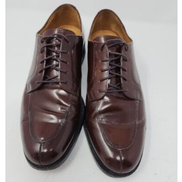 Cole Haan Shoes Men\'s 9 D Brown Derby Blucher Lace Up Split Toe Dress‎ Oxfords